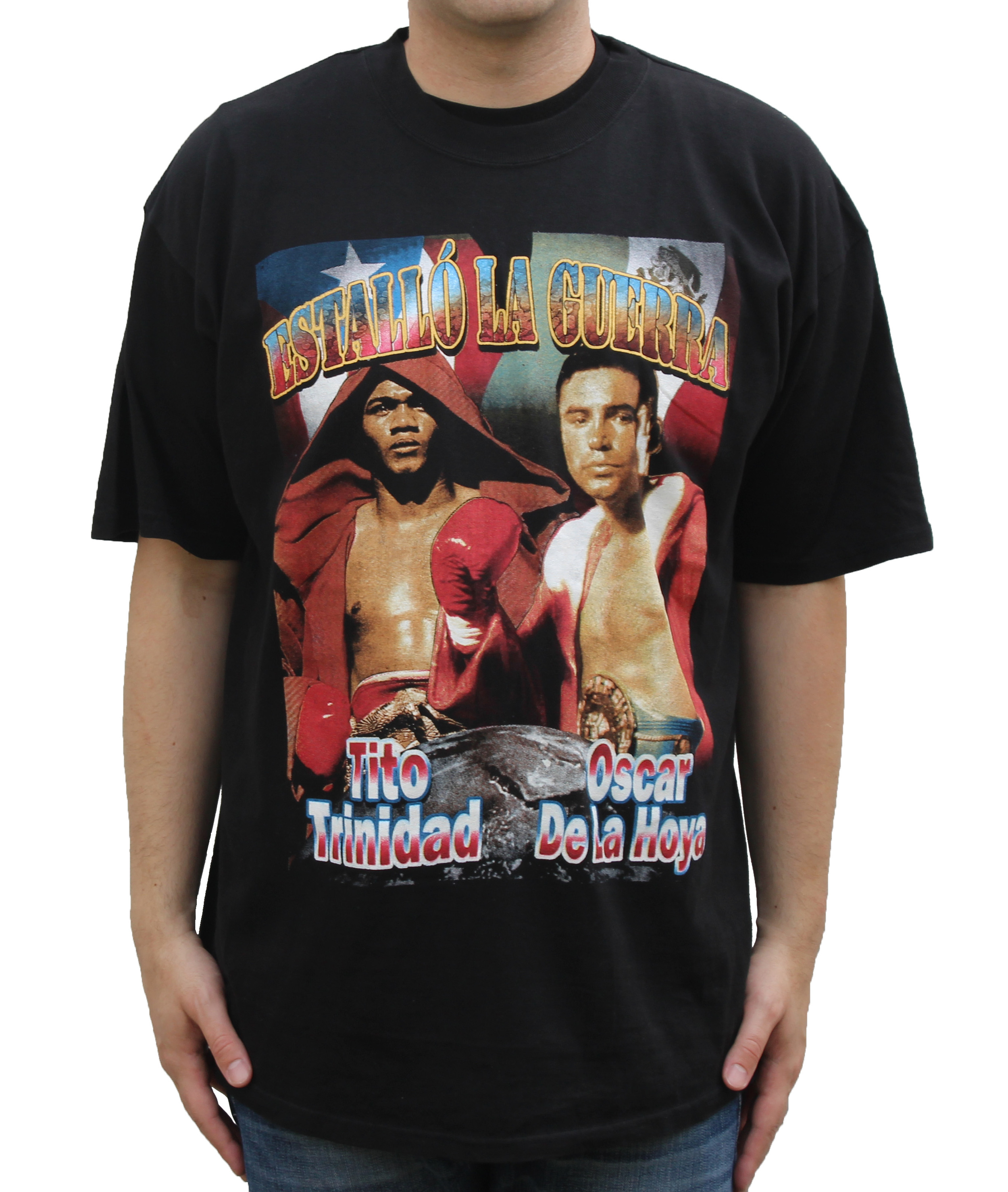 Oscar De La Hoya Vs Tito Trinidad 1999 Boxing T Shirt (Size XL 